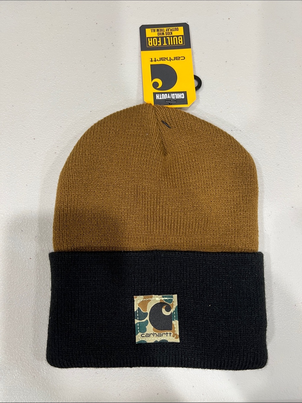 Carhartt Kids Acrylic Watch Hat Brown & Black